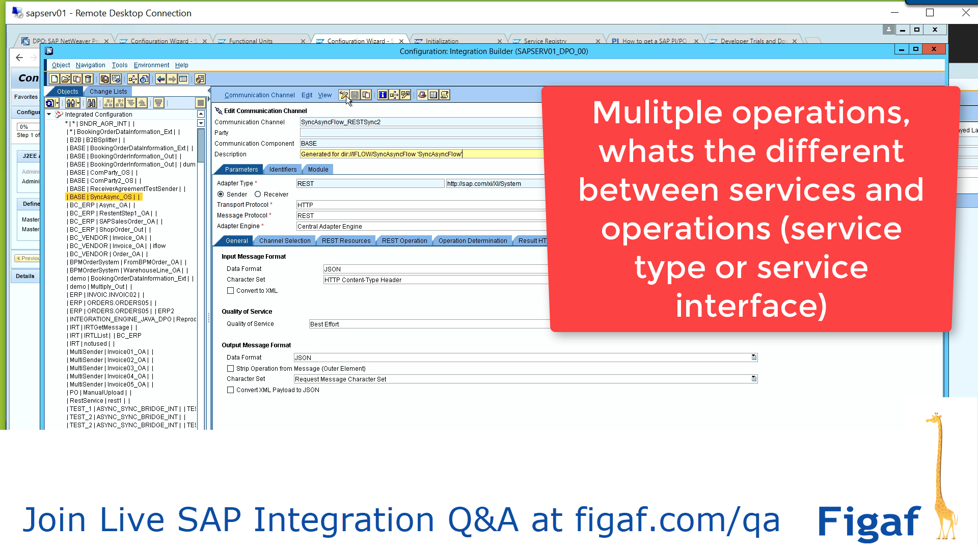 Mulitple operations, what's the difference between services and
